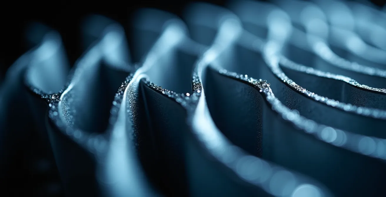 Macro detail of hydrogen fuel cell cooling system components